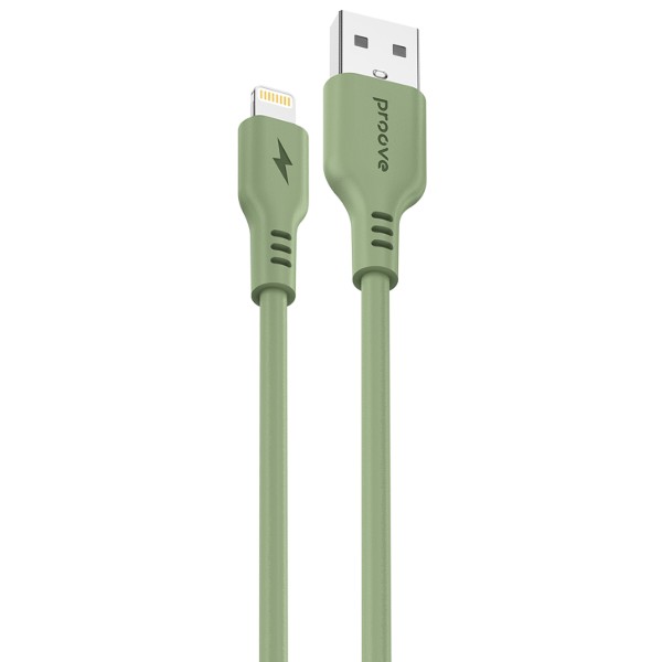 Фото - Кабель Proove Rebirth USB to Lightning 2.4A 1 m Green (CCRE12001111)